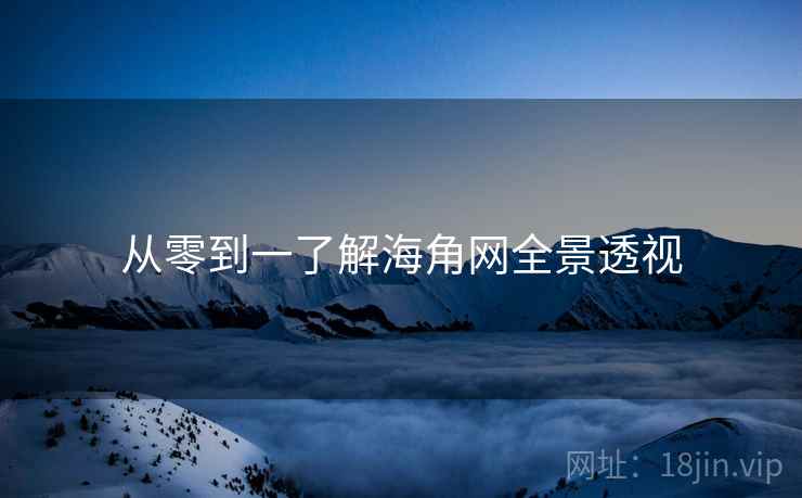 从零到一了解海角网全景透视