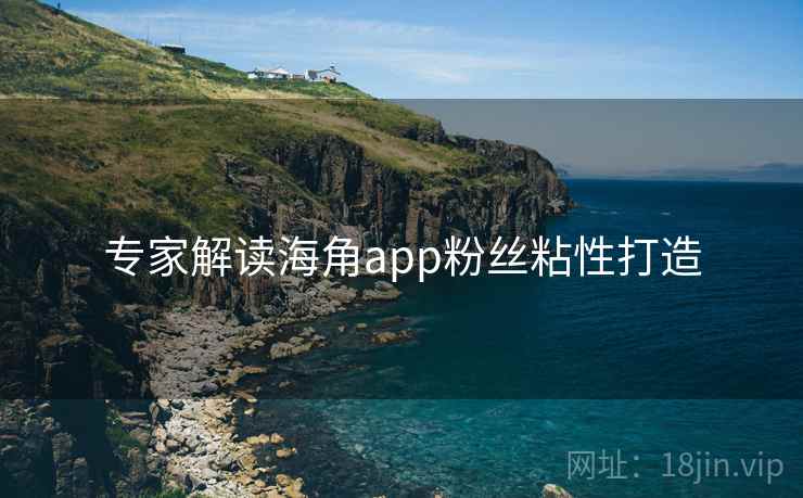 专家解读海角app粉丝粘性打造