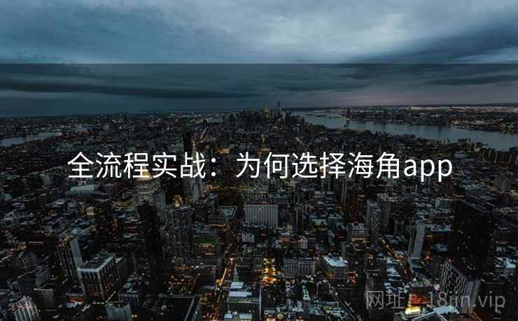 全流程实战：为何选择海角app
